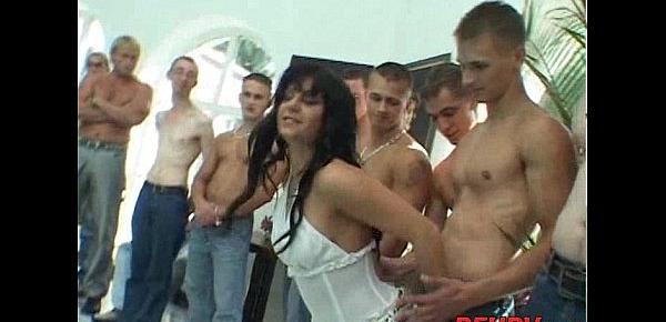  whore gangbanged by 50 dudes 115